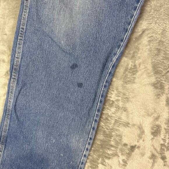 VTG Y2K Red Kap carpenter workwear streetwear blue jeans mens 34x30 - Picture 3 of 9